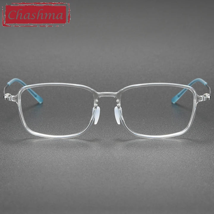 Chashma Unisex Full Rim Square Ultem Titanium Eyeglasses 8632 Full Rim Chashma