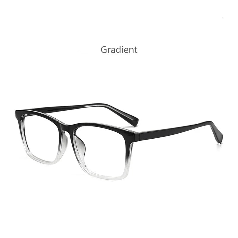 Hdcrafter Men's Full Rim Square Tr 90 Titanium Eyeglasses 59242