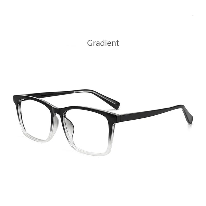 Hdcrafter Men's Full Rim Square Tr 90 Titanium Eyeglasses 59242