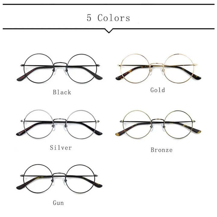 Hdcrafter Unisex Full Rim Round Titanium Eyeglasses 2282 Full Rim Hdcrafter Eyeglasses