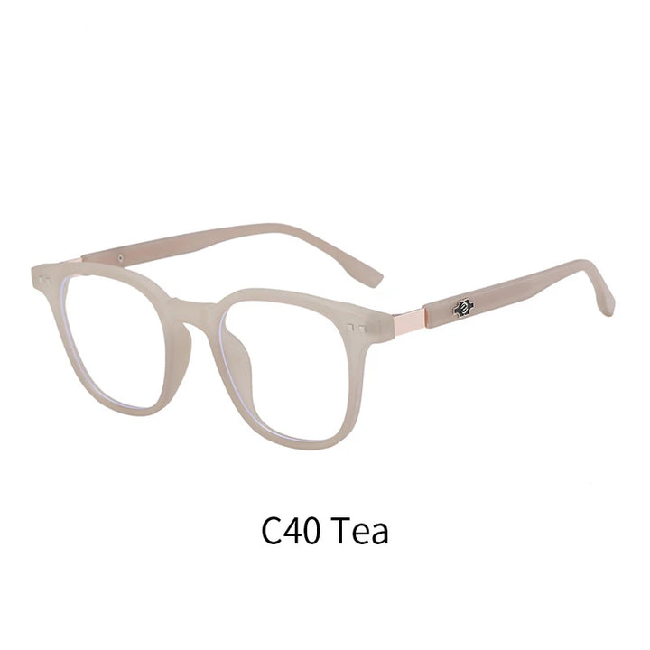 Xbora Unisex Full Rim Oval Square Tr 90 Eyeglasses 503555
