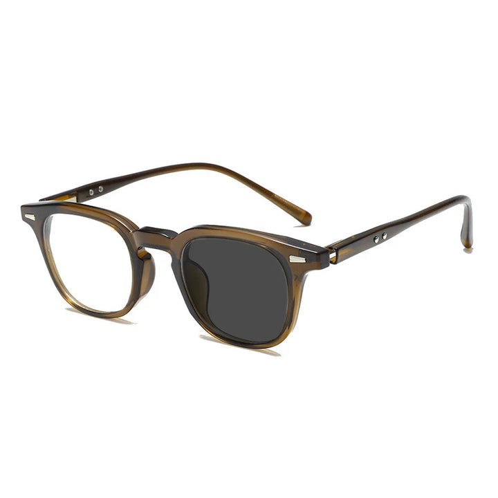 Kocolior Unisex Full Rim Square Acetate Eyeglasses L7156 Full Rim Kocolior Photochromic Tea
