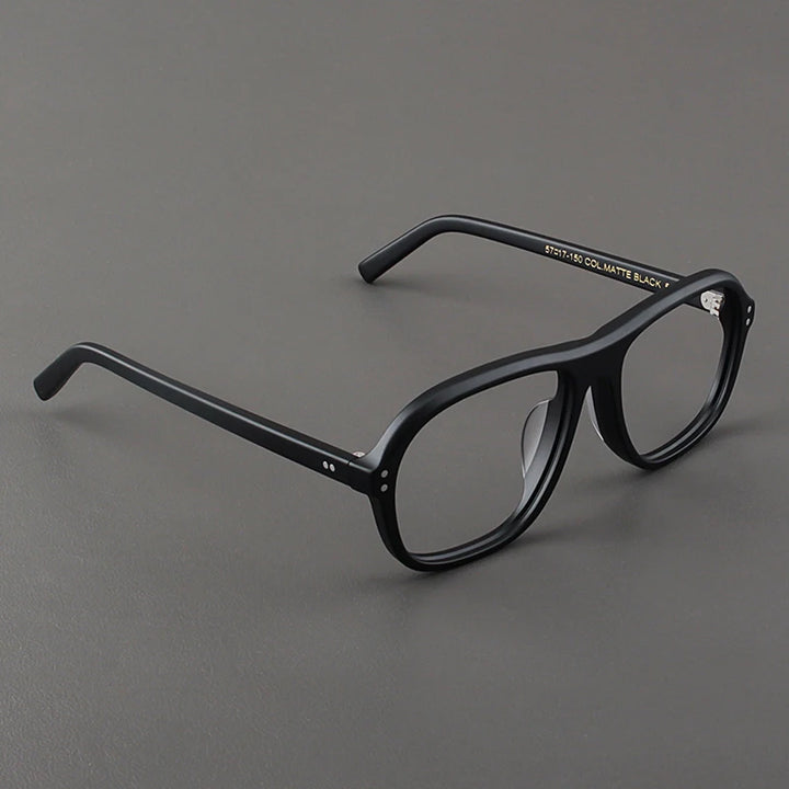 Hewei Unisex Full Rim Oval Square Acetate Eyeglasses 94146