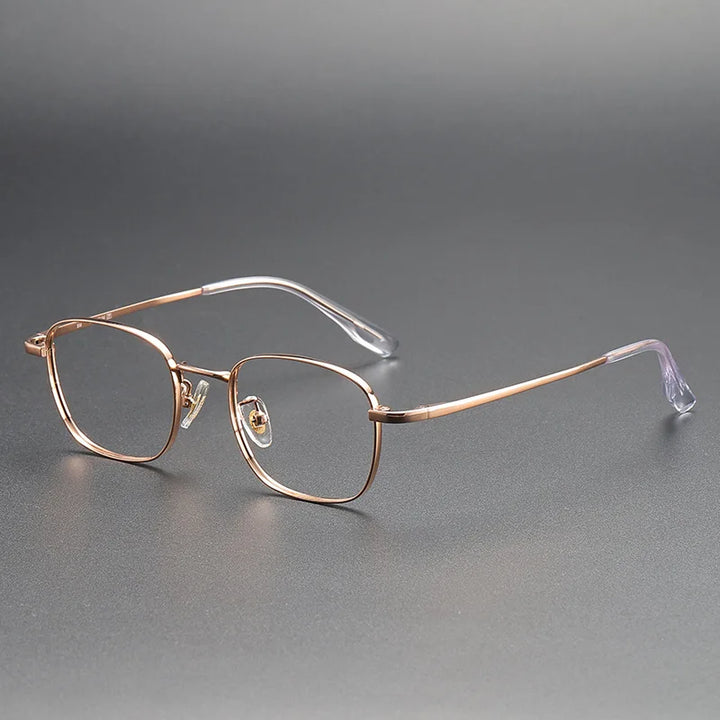 Yimaruili Women's Full Rim Polygon Square Titanium Eyeglasses 124210