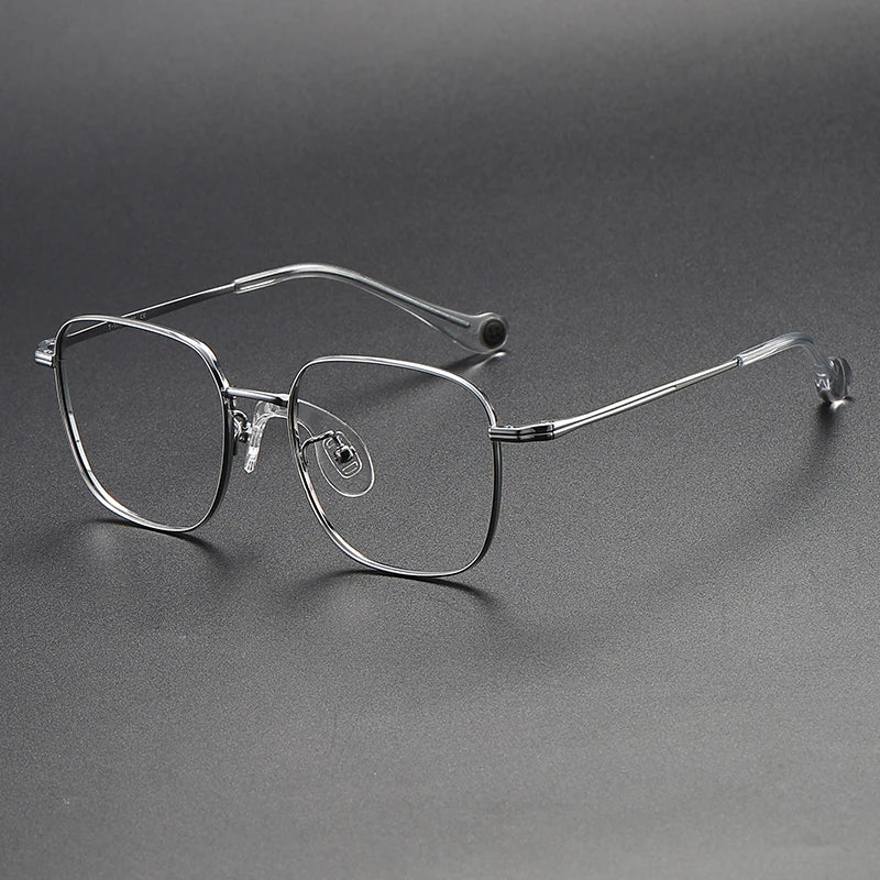 Muzz Unisex Youth's Full Rim Square Titanium Eyeglasses 80953
