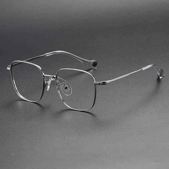 Muzz Unisex Youth's Full Rim Square Titanium Eyeglasses 80953