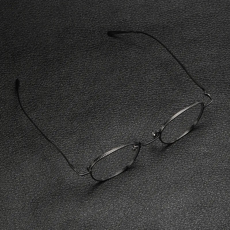 Gatenac Unisex Full Rim Polygon Titanium Eyeglasses Gxyj1139 Full Rim Gatenac