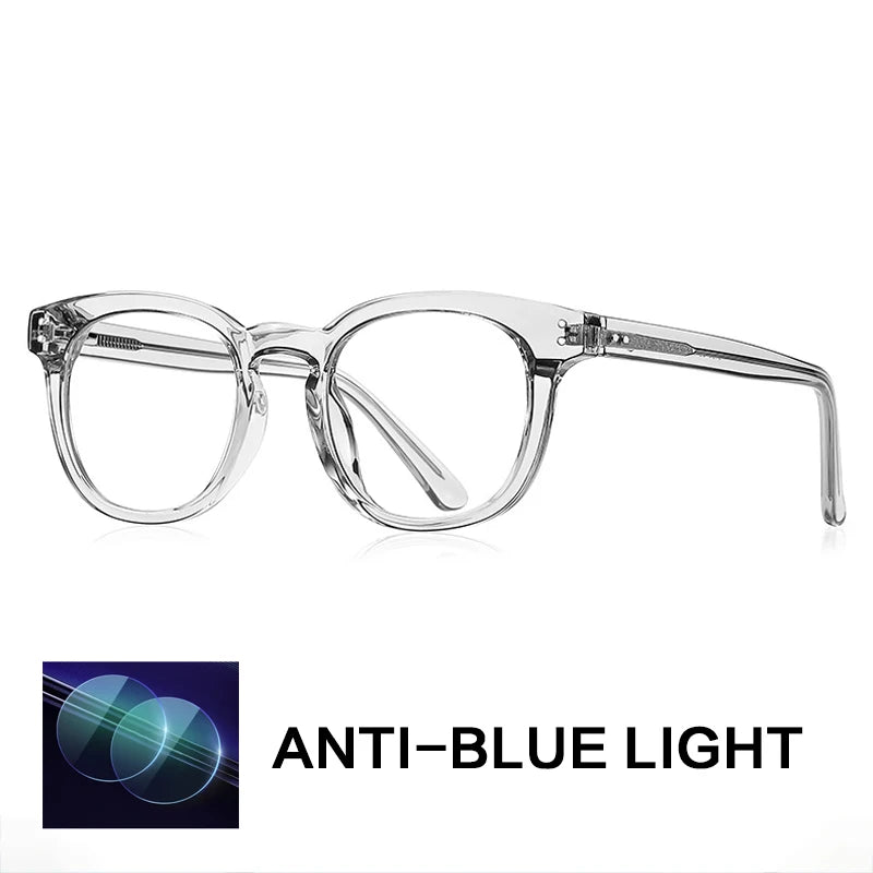 Gatenac Unisex Full Rim Square Tr 90 Titanium Reading Glasses Gxyj2125