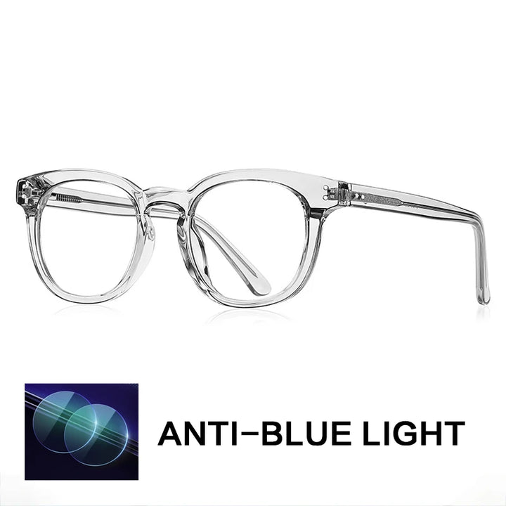 Gatenac Unisex Full Rim Square Tr 90 Titanium Reading Glasses Gxyj2125