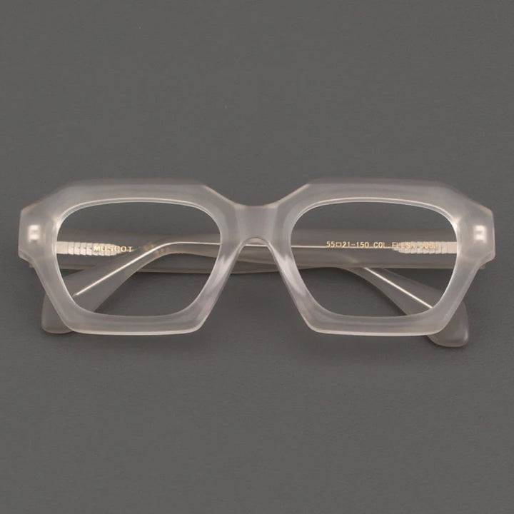 Nobler Unisex Full Rim Big Square Thick Acetate Eyeglasses 55063
