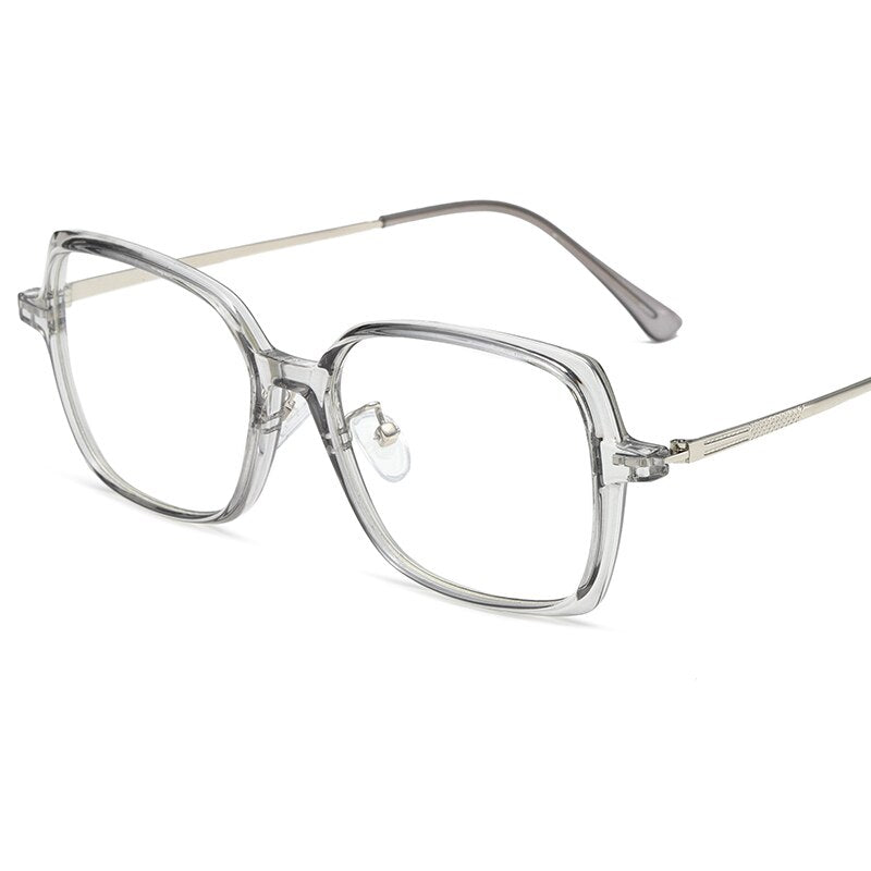 Reven Jate Unisex Full Rim Square Tr 90 Eyeglasses 81286 Full Rim Reven Jate C4  