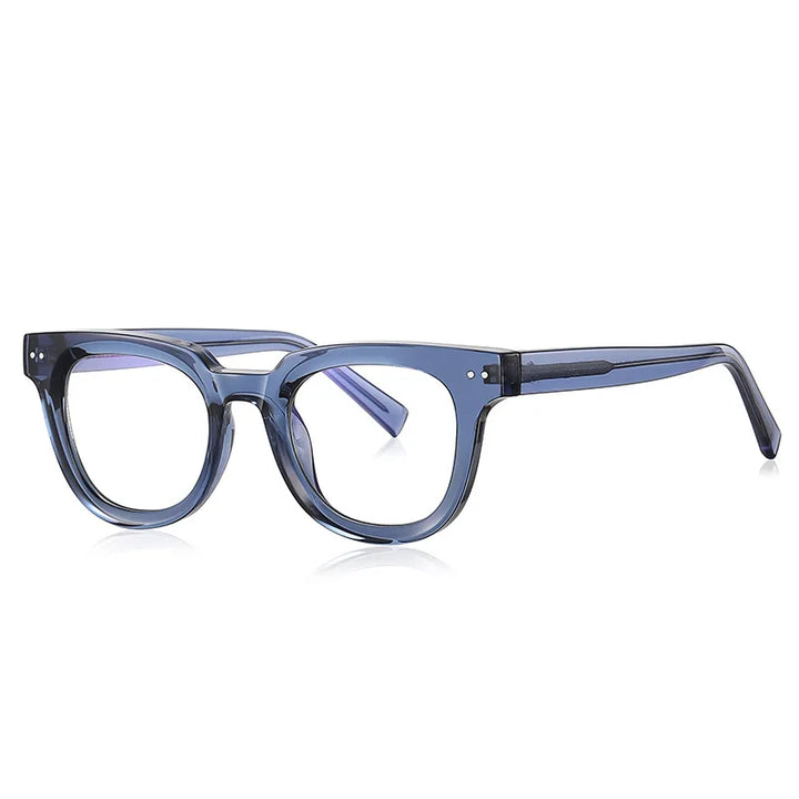 Kocolior Unisex Full Rim Square Acetate Hyperopic Reading Glasses 2120 Reading Glasses Kocolior Blue 0 