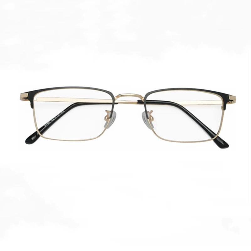 Kocolior Unisex Full Rim Square Alloy Reading Glasses 3160 Reading Glasses Kocolior Gold 0