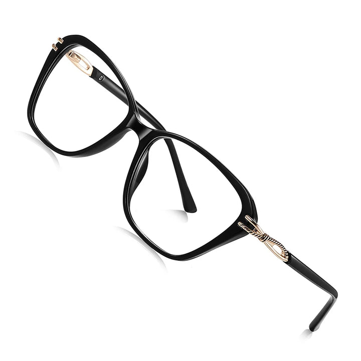 Vicky Women's Full Rim Polygon Square Tr 90 Alloy Reading Glasses 77237