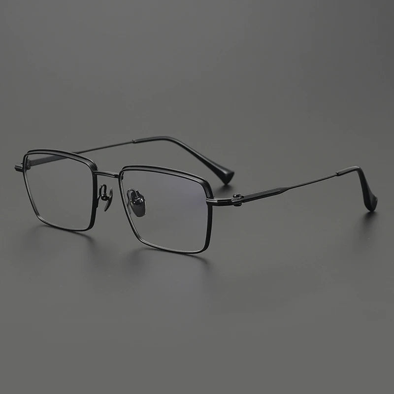 Gatenac Unisex Full Rim Square Titanium Eyeglasses Gxyj4006