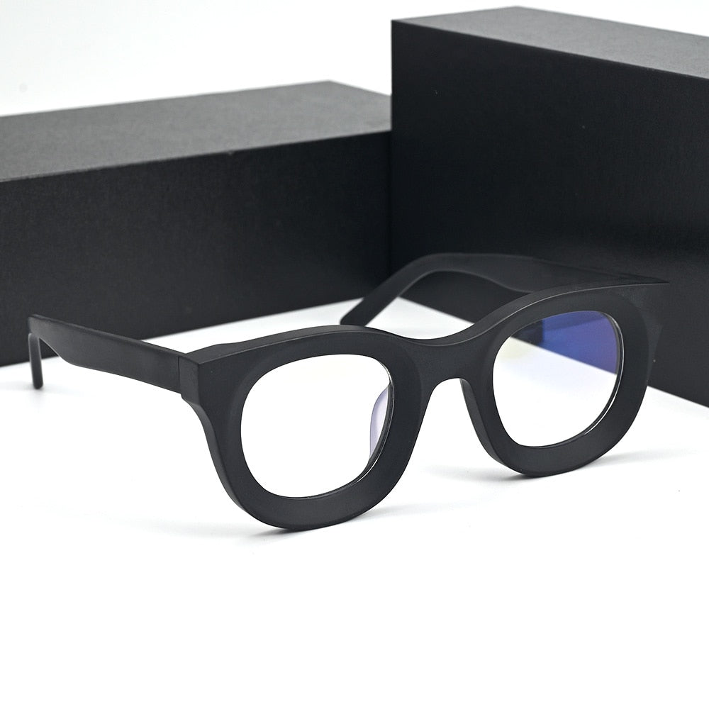 Cubojue Unisex Full Rim Square Acetate Presbyopic Reading Glasses 384520p Reading Glasses Cubojue   