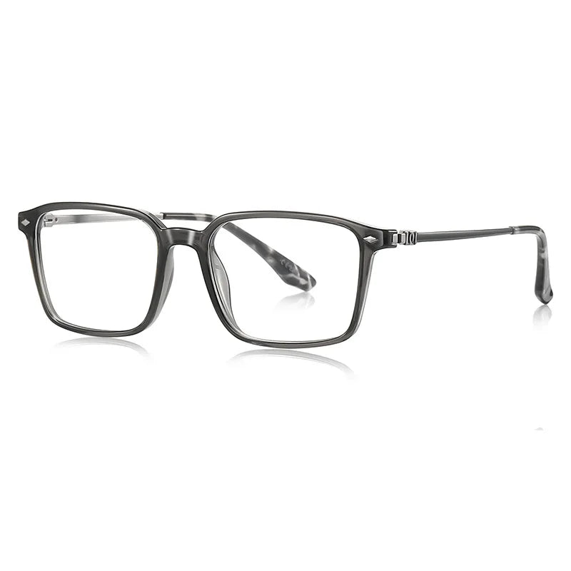 CCspace Women's Full Rim Square Tr 90 Titanium Reading Glasses 802567