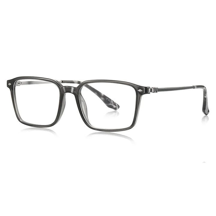 CCspace Women's Full Rim Square Tr 90 Titanium Reading Glasses 802567
