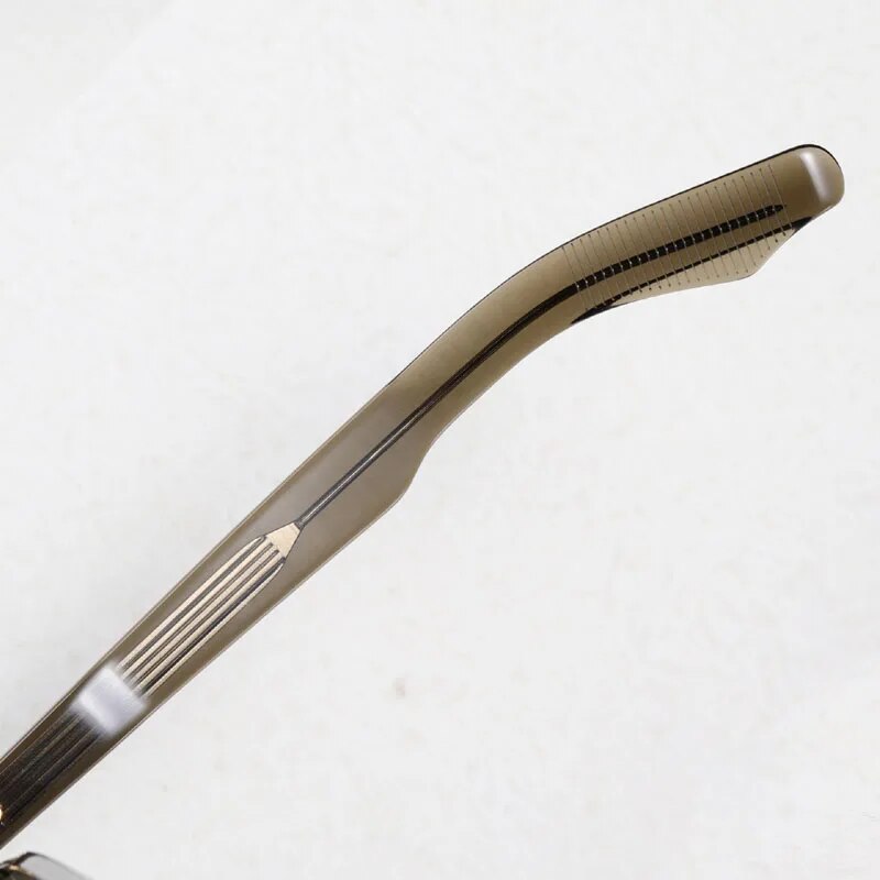 Muzz Unisex Full Rim Oval Oversized Double Bridge Acetate Titanium Eyeglasses 68 Full Rim Muzz