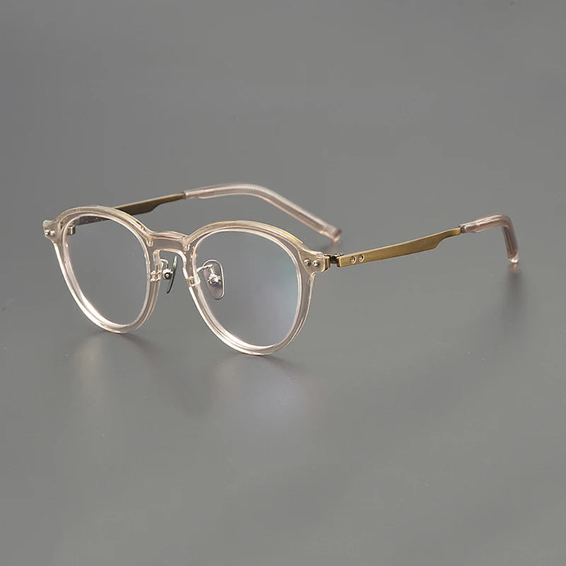 Gatenac Unisex Full Rim Titanium Acetate Eyeglasses Gxyj1194 Full Rim Gatenac