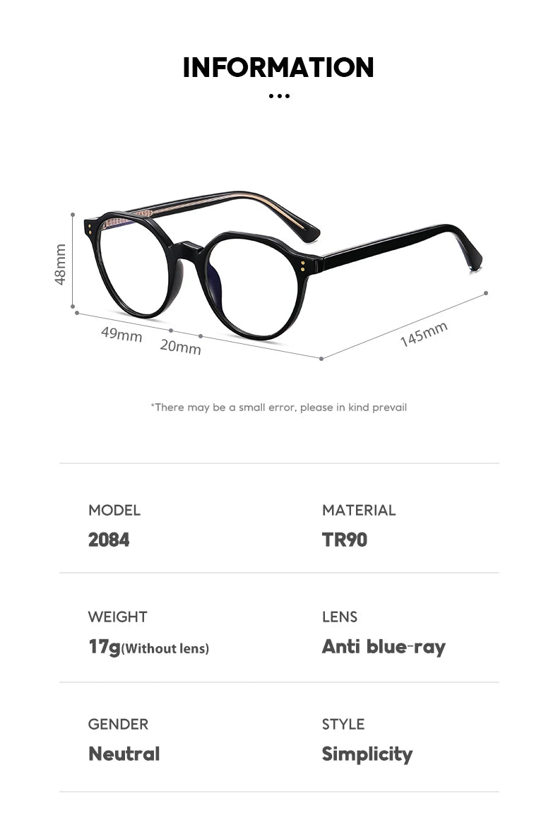 Kocolior Unisex Full Rim Flat Top Oval Acetate Hyperopic Reading Glasses 2084 Reading Glasses Kocolior   