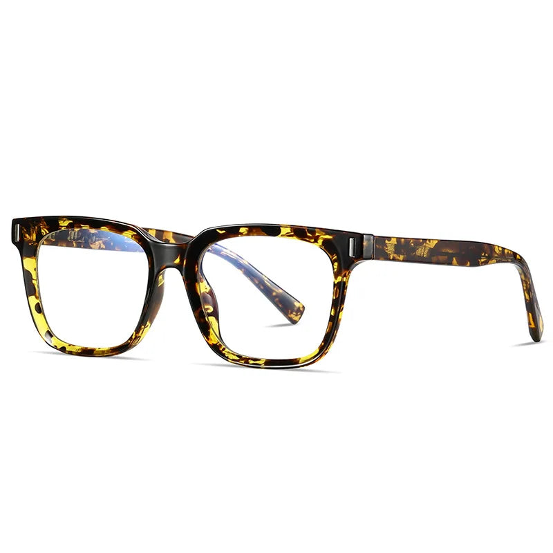 Kocolior Unisex Full Rim Square Acetate Hyperopic Reading Glasses 2091 Reading Glasses Kocolior Leopard 0 