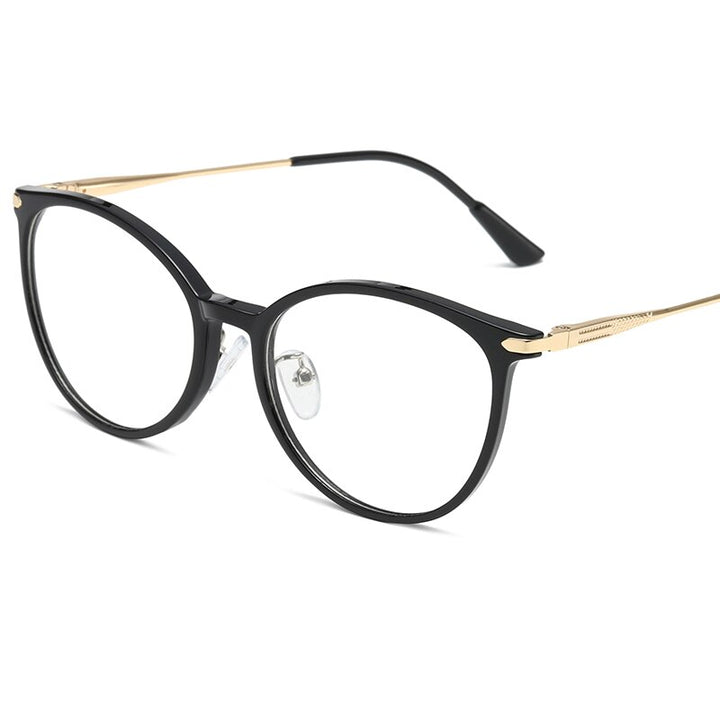 Reven Jate Unisex Full Rim Square Cat Eye Tr 90 Eyeglasses 81296 Full Rim Reven Jate