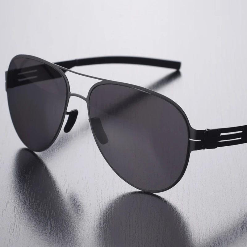 Black Mask Unisex Full Rim Oval Stainless Steel Polarized Sunglasses 0132 Full Rim Black Mask Black As Shown