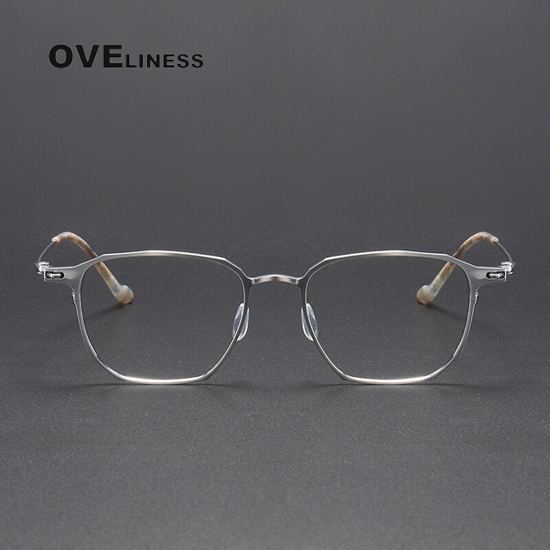 Oveliness Unisex Full Rim Square Titanium Eyeglasses 20-2317 Full Rim Oveliness