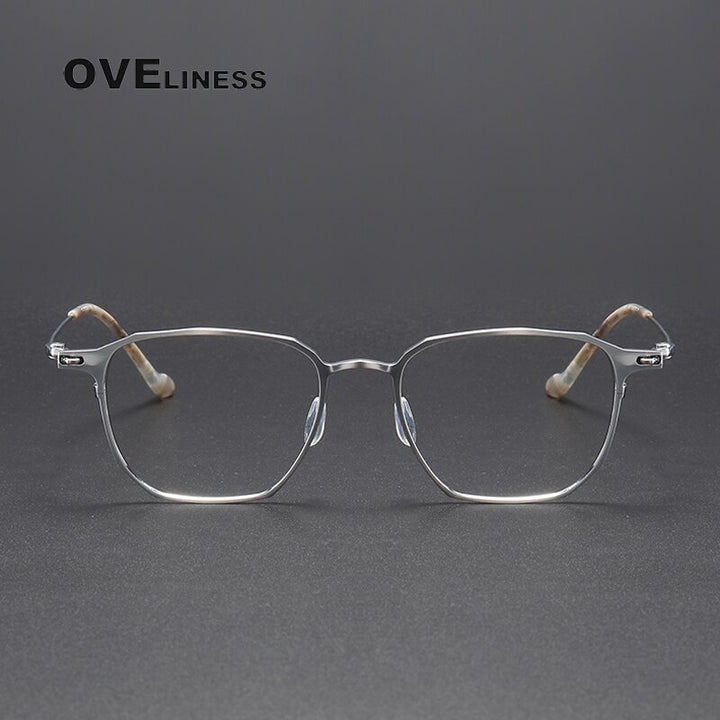 Oveliness Unisex Full Rim Square Titanium Eyeglasses 20-2317 Full Rim Oveliness