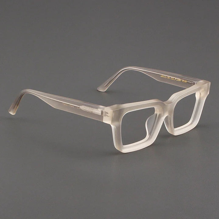 Hewei Unisex Full Rim Square Brow Line Thick Acetate Eyeglasses 34111