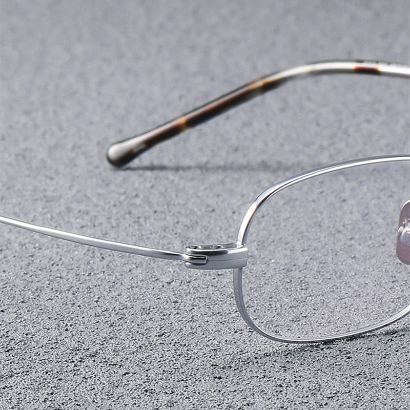 Black Mask Women's Full Rim Oval Titanium Eyeglasses Gs503 Full Rim Black Mask