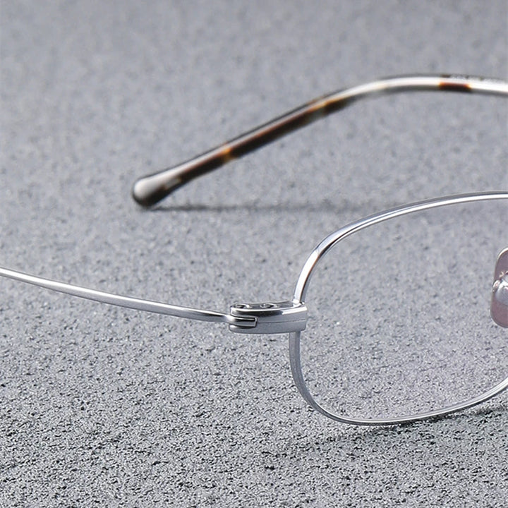 Black Mask Women's Full Rim Oval Titanium Eyeglasses Gs503 Full Rim Black Mask