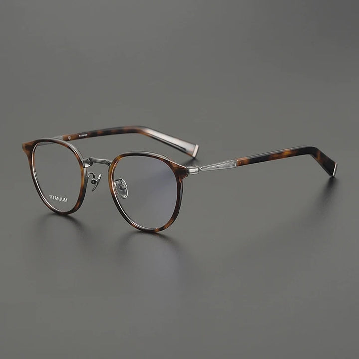 Gatenac Women's Full Rim Oval Square Titanium Eyeglasses Gxyj3010