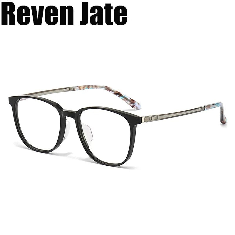 Reven Jate Unisex Full RIm Square Acetate Eyeglasses 1106 Full Rim Reven Jate   