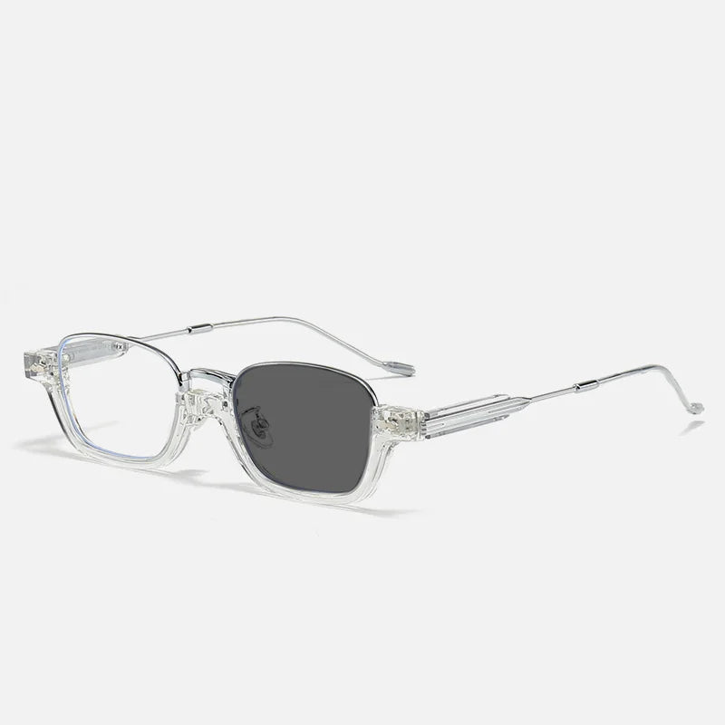 Kocolior Unisex Semi Rim Acetate Stainless Steel Hyperopic Reading Glasses 22015 Reading Glasses Kocolior