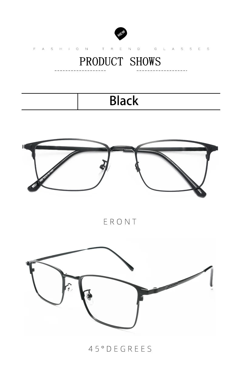Kocolior Unisex Full Rim Square Alloy Reading Glasses 3160 Reading Glasses Kocolior