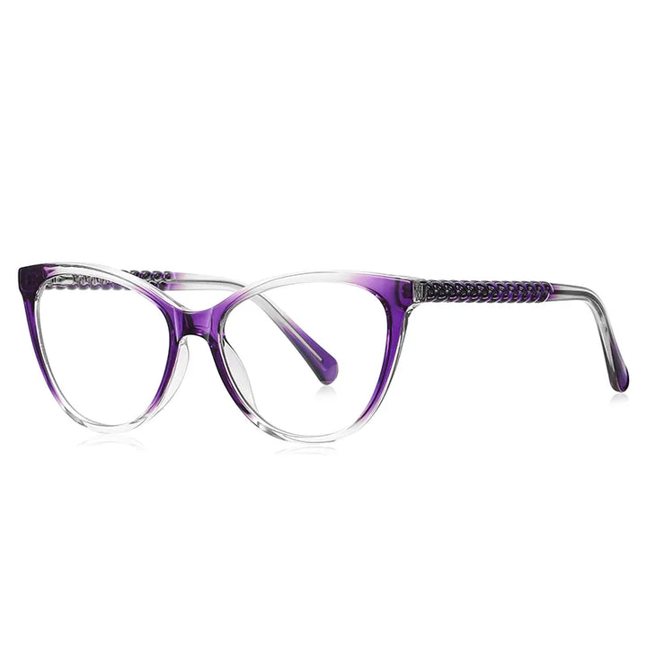 Vicky Unisex Full Rim Tr 90 Stainless Steel Cat Eye Reading Glasses 2136 Reading Glasses Vicky PFD2136-C2 0