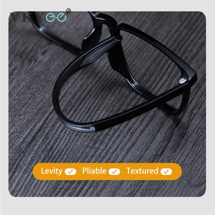 Vicky Men's Full Rim Square Tr 90 Titanium Sport Reading Glasses 41117 Reading Glasses Vicky