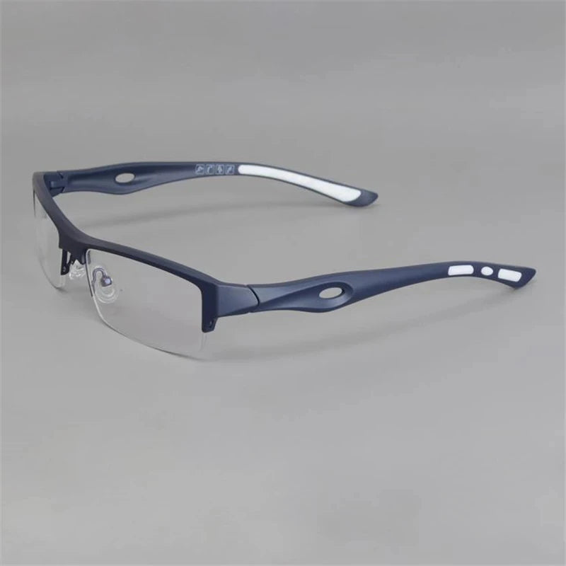 Cubojue Unisex Semi Rim Square Tr 90 Titanium Sport Reading Glasses 54140