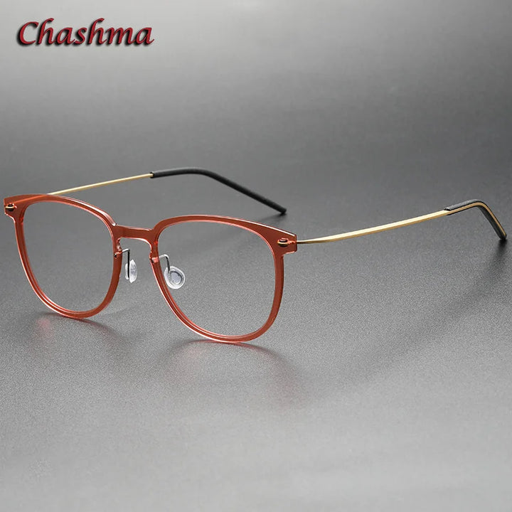 Chashma Ochki Women's Full Rim Square Nylon Titanium Eyeglasses 316549