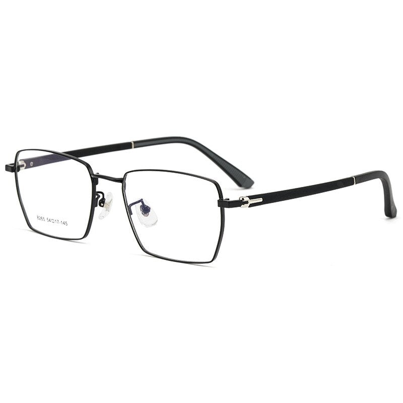 Hotochki Men's Full Rim Square Alloy Eyeglasses 8265 Full Rim Hotochki   