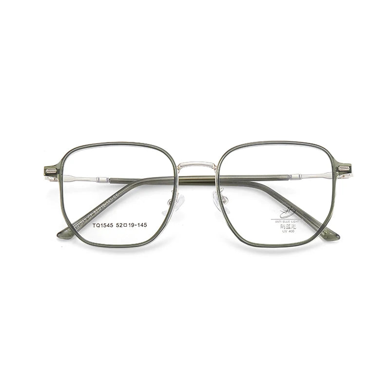 Xbora Women's Full Rim Polygon Square Titanium Eyeglasses  71545