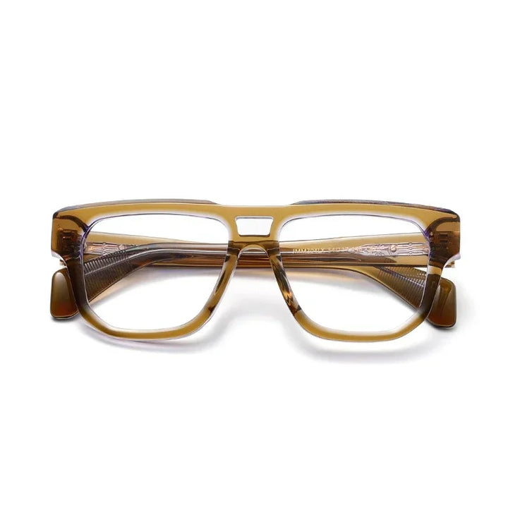 Muzz Unisex Full Rim Square Brow Line Thick Acetate Eyeglasses 416304