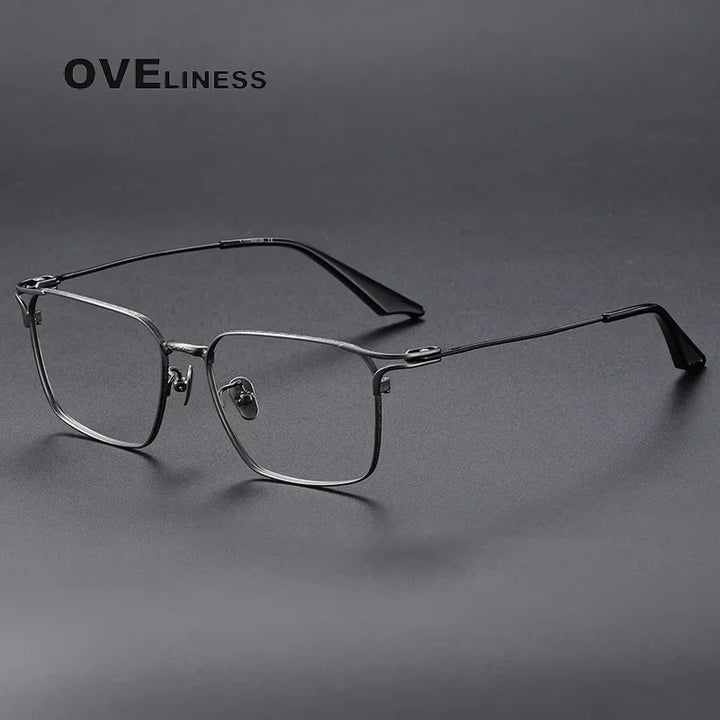 Oveliness Unisex Full Rim Square Titanium Eyeglasses 81001