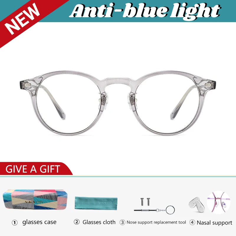 Vicky Women's Full Rim Round Oval Acetate Reading Glasses 98421