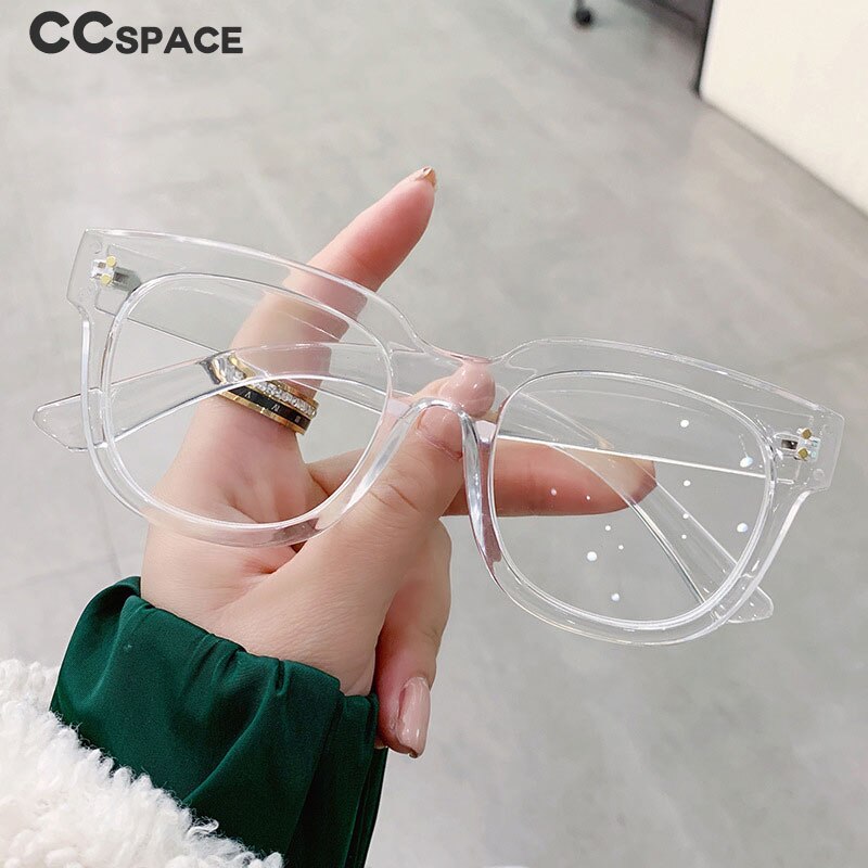 CCspace Unisex Full Rim Square Cat Eye Acetate Reading Glasses 55620 Reading Glasses CCspace