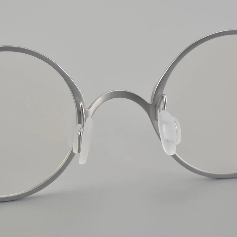 Muzz Unisex Full Rim Small Round Titanium Eyeglasses 5958 Full Rim Muzz