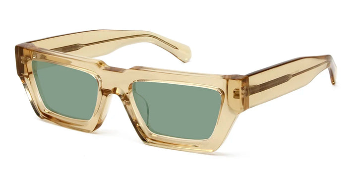 Esnbie Unisex Full Rim Brow Line Square Acetate Sunglasses 101023