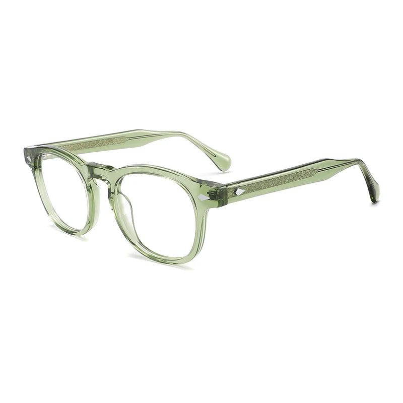 Gatenac Unisex Full Rim Square Thick Temple Acetate Eyeglasses Gxyj1575